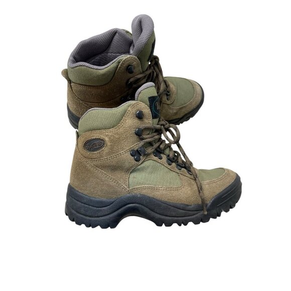 Vintage Vasque Hiking Boots Men’s US 6.5 Brown Suede Trail Ankle Padded - Picture 1 of 10